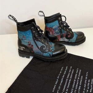 Fluevog Limited Edition Derby Swirl Tapestry Boots